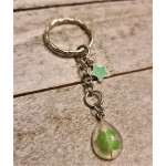 JTD-1034 : Lucky Clover with Star Charm Keychain at Magic Party Supply