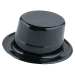 Magicians Black Plastic Top Hat for Children