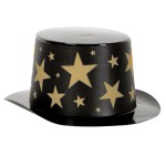 RTD-2549 : Mini Magician Top Hat with Gold Stars at Magic Party Supply