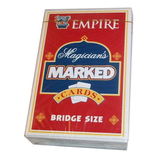 Empire Magicians Marked Cards Deck Bridge Size Magic Trick Secret Reading Prop