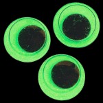 RTD-3577 : 100-Pack of 6mm Glow-in-the-Dark Wiggle Eyes at Magic Party Supply