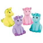 RTD-3644 : Vinyl Colorful Sitting Baby Unicorn Toy Figure at Magic Party Supply
